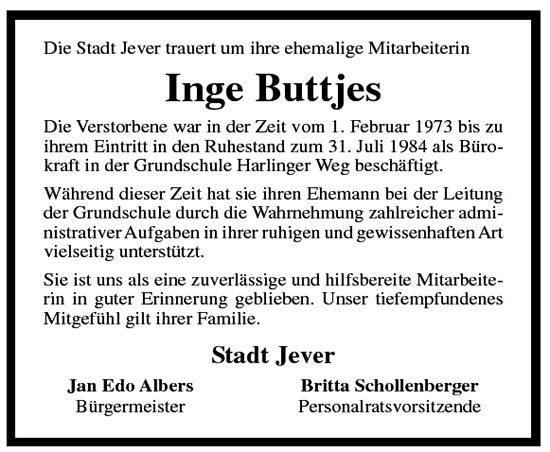 Inge Buttjes